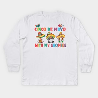 cinco de mayo with my gnomies Kids Long Sleeve T-Shirt